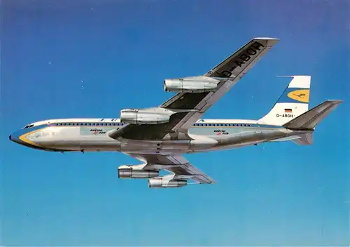 AK / Ansichtskarte 73928126 Flugzeuge_Zivil Lufthansa Boeing Jet 720 B