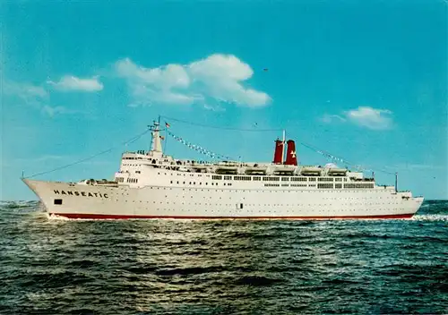 AK / Ansichtskarte  Dampfer_Oceanliner Atlantik Linie TS Hanseatic 