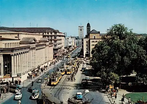 AK / Ansichtskarte  Strassenbahn_Tramway-- Stuttgart Koenigstrasse 