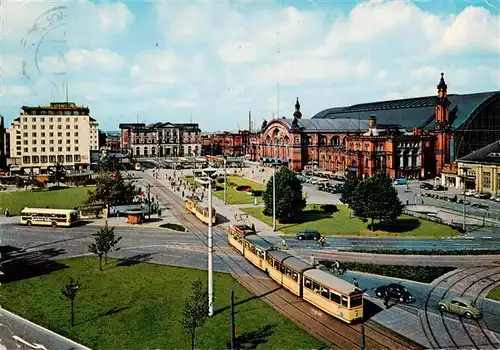 AK / Ansichtskarte  Strassenbahn_Tramway-- Bremen Hauptbahnhof