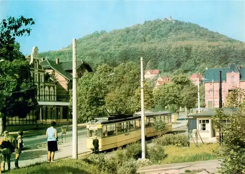 AK / Ansichtskarte  Strassenbahn_Tramway-- Goerlitz Burghof 