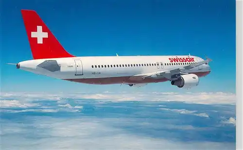 AK / Ansichtskarte  Flugzeuge_Zivil Swissair Airbus A320 