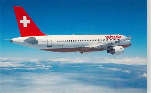 AK / Ansichtskarte  Flugzeuge_Zivil Swissair Airbus A320