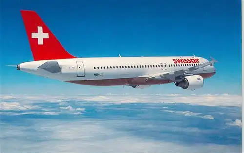 AK / Ansichtskarte  Flugzeuge_Zivil Swissair Airbus A320