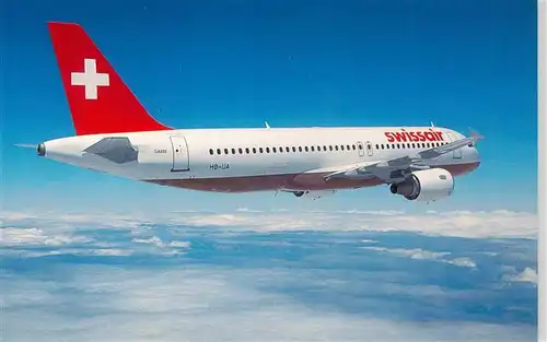 AK / Ansichtskarte  Flugzeuge_Zivil Swissair Airbus A320