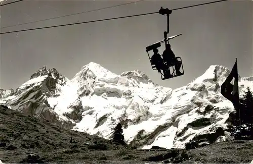 AK / Ansichtskarte  Sessellift_Chairlift_Telesiege Kandersteg Oeschinen