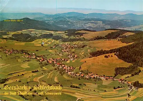 AK / Ansichtskarte  Schlechtbach_Schopfheim_Schwarzwald Fliegeraufnahme