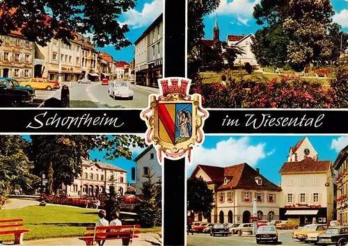 AK / Ansichtskarte 73928258 Schopfheim Ortspartien Park Marktplatz