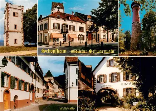 AK / Ansichtskarte 73928259 Schopfheim Hohe Flum Drogerie Merkur Hohe Moehr Wallstrasse Altstadt