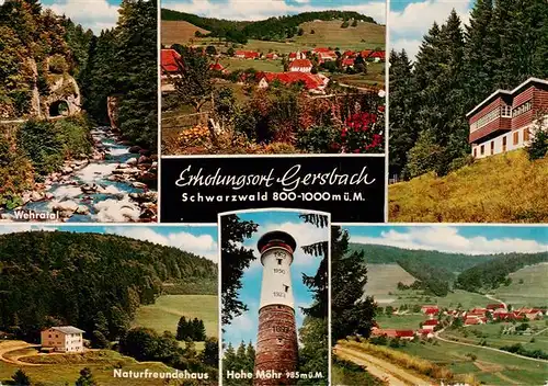AK / Ansichtskarte 73928262 Gersbach_Schopfheim Wehratal Panorama Naturfreundehaus Hohe Moehr