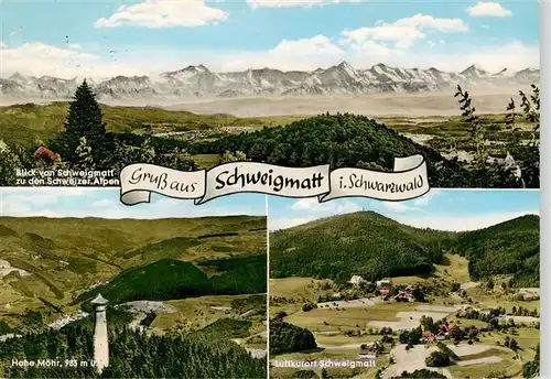 AK / Ansichtskarte  Schweigmatt_Schopfheim Panorama mit Schweizer Alpen Hohe Moehr 