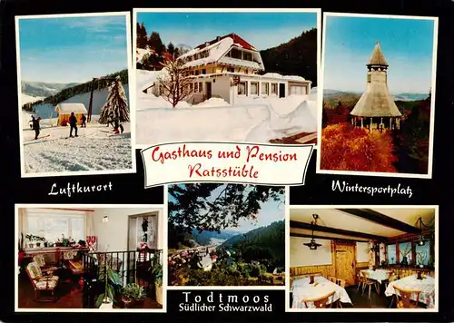 AK / Ansichtskarte  Todtmoos Panorama Gasthaus Pension Ratsstueble Hochkopfturm Gaststuben