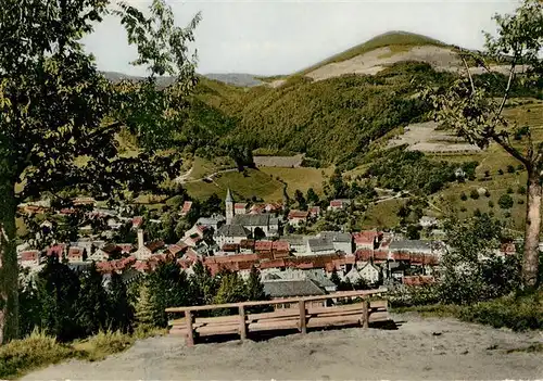 AK / Ansichtskarte 73928290 Zell_Wiesental Panorama mit Blauen