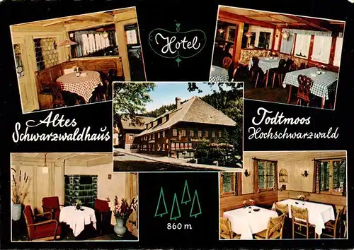 AK / Ansichtskarte 73928299 Todtmoos Hotel Altes Schwarzwaldhaus Gastraeume