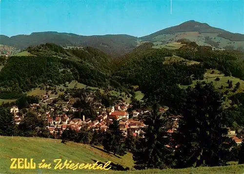 AK / Ansichtskarte 73928327 Zell_Wiesental Panorama