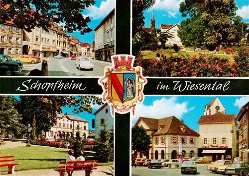 AK / Ansichtskarte 73928334 Schopfheim Ortspartie Park Marktplatz