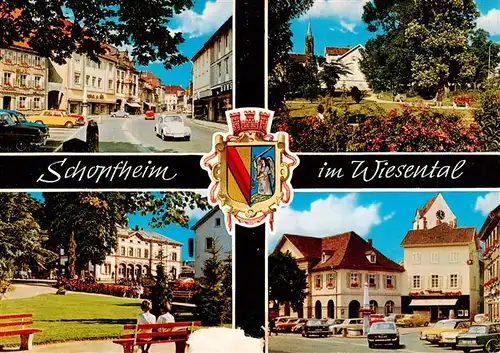 AK / Ansichtskarte 73928338 Schopfheim Ortspartie Park Marktplatz
