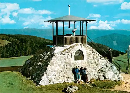 AK / Ansichtskarte  Kandel_Breisgau Aussichtspyramide auf dem Berggipfel