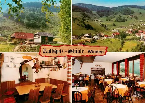 AK / Ansichtskarte 73928371 Wieden_Schwarzwald Rollspitz Stueble Gastraeume Panorama