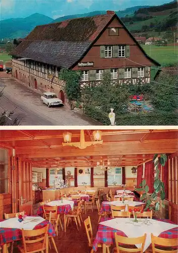 AK / Ansichtskarte 73928373 Gutach_Schwarzwald Gasthaus Pension Roessle Gastraum