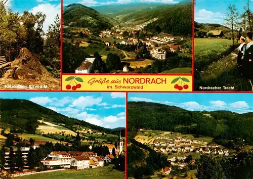 AK / Ansichtskarte 73928380 Nordrach Katzenstein Panorama Nordracher Tracht