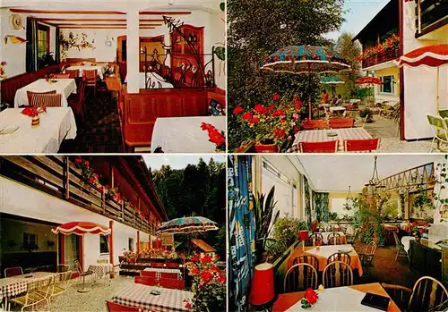 AK / Ansichtskarte 73928407 Loecherberg_Oberharmersbach Hotel Pension Schwarzwald Idyll Gastraeume Terrasse