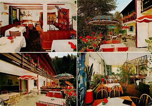 AK / Ansichtskarte  Loecherberg_Oberharmersbach Hotel Pension Schwarzwald Idyll Gastraeume Terrasse