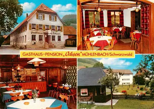 AK / Ansichtskarte  Muehlenbach_Wolfach_Kinzigtal_Baden Gasthaus Pension Ochsen Gastraeume Minigolf