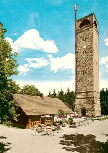AK / Ansichtskarte 73928420 Oberharmersbach Aussichtsturm und Rasthaus auf dem Brandenkopf