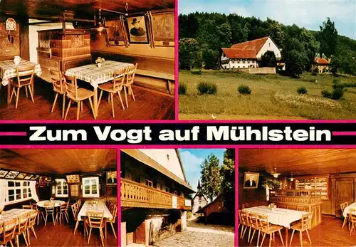 AK / Ansichtskarte 73928424 Nordrach Gasthaus Zum Vogt auf Muehlstein Gastraeume