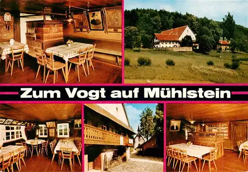 AK / Ansichtskarte  Nordrach Gasthaus Zum Vogt auf Muehlstein Gastraeume