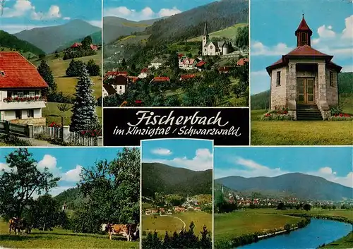 AK / Ansichtskarte 73928438 Fischerbach_Kinzigtal Hoehen Gasthaus Nillhof Panorama Kirche Kapelle Kinzigpartie