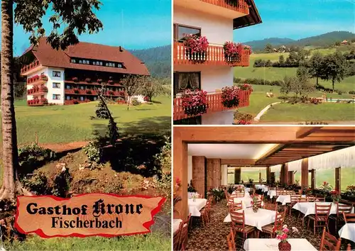 AK / Ansichtskarte 73928458 Fischerbach_Kinzigtal Gasthof Krone Gastraum Panorama
