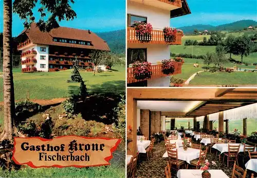 AK / Ansichtskarte 73928470 Fischerbach_Kinzigtal Gasthof Krone Panorama Gastraum