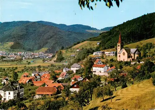 AK / Ansichtskarte  Fischerbach_Kinzigtal Panorama Kirche