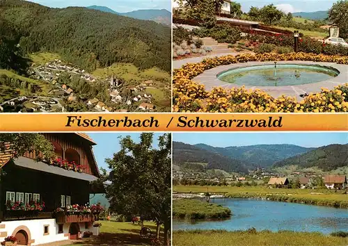 AK / Ansichtskarte 73928486 Fischerbach_Kinzigtal Fliegeraufnahme Gasthaus Brunnen Panorama