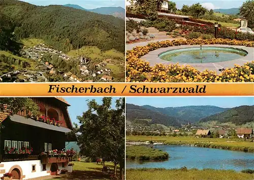 AK / Ansichtskarte  Fischerbach_Kinzigtal Fliegeraufnahme Gasthaus Brunnen Panorama