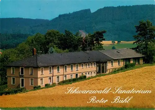 AK / Ansichtskarte 73928533 Muehlenbach_Wolfach_Kinzigtal_Baden Schwarzwald-Sanatorium Roter Buehl im Schwarzwald