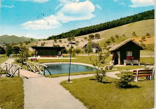 AK / Ansichtskarte  Unterharmersbach Kurpark Luftkurort im Schwarzwald