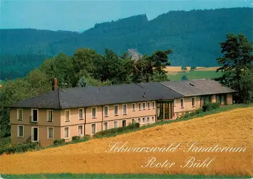AK / Ansichtskarte 73928536 Muehlenbach_Wolfach_Kinzigtal_Baden Schwarzwald-Sanatorium Roter Buehl im Schwarzwald
