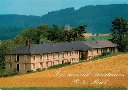 AK / Ansichtskarte  Muehlenbach_Wolfach_Kinzigtal_Baden Schwarzwald-Sanatorium Roter Buehl im Schwarzwald