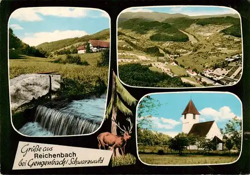 AK / Ansichtskarte 73928546 Reichenbach_Gengenbach Panorama Kirche Landschaft Schwarzwald
