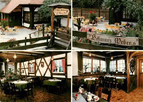 AK / Ansichtskarte 73928551 Unter-Entersbach_Zell_am_Harmersbach Café Restaurant Schwarz Webers Gastraum Terrasse