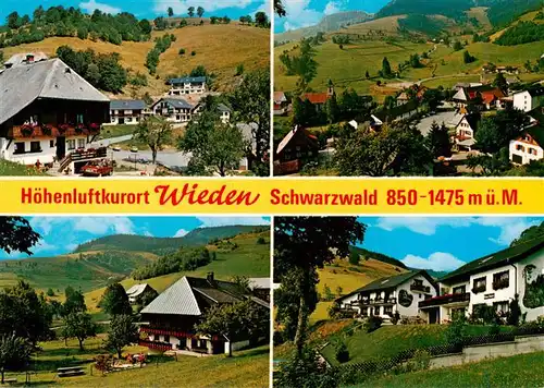 AK / Ansichtskarte  Wieden_Schwarzwald Schwarzwaldhaeuser Panorama