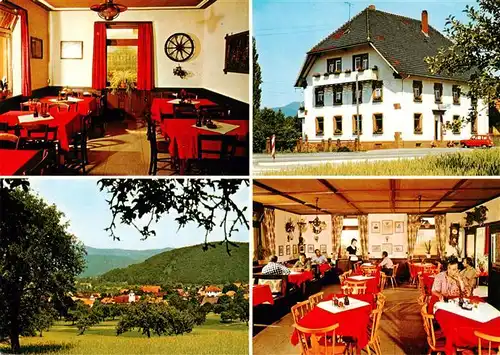 AK / Ansichtskarte 73928632 Unterentersbach_Zell_am_Harmersbach Gasthaus Rebstock Gastraeume Panorama