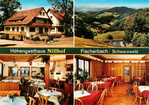 AK / Ansichtskarte 73928654 Fischerbach_Kinzigtal Hoehengasthaus Nillhof Gastraeume Panorama