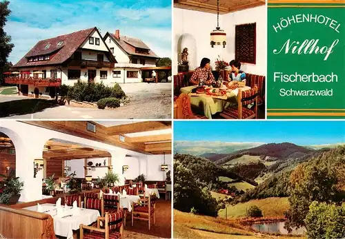 AK / Ansichtskarte  Fischerbach_Kinzigtal Hoehenhotel Nillhof Gastraeume Panorama