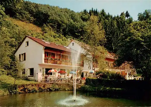 AK / Ansichtskarte  Loecherberg_Oberharmersbach Hotel Pension Schwarzwald Idyll Fontaene