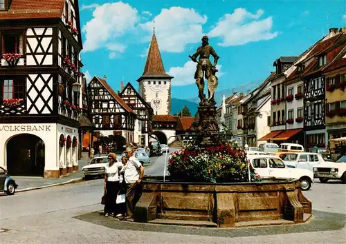 AK / Ansichtskarte 73928722 Gengenbach Marktplatz mit oberem Torturm