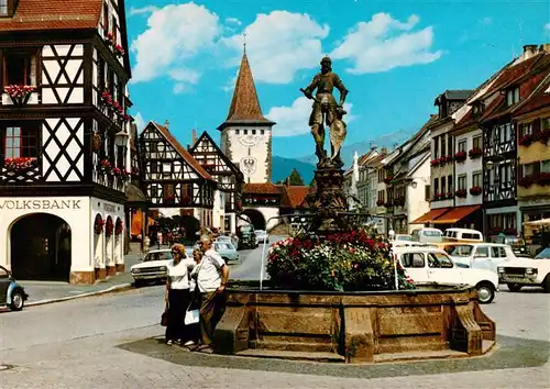 AK / Ansichtskarte  Gengenbach Marktplatz mit oberem Torturm